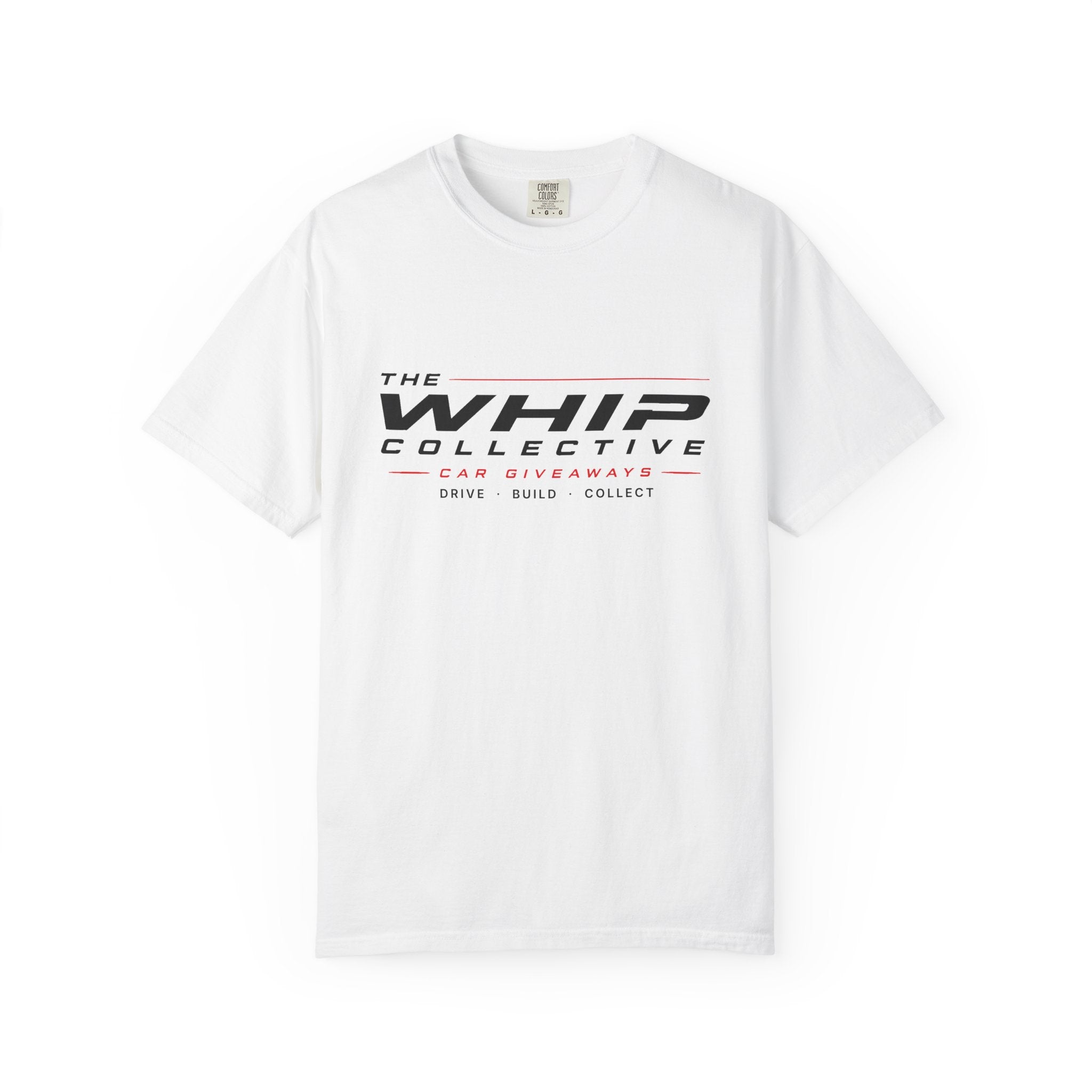 The Whip Collective text logo T-Shirt | Drive Build Collect