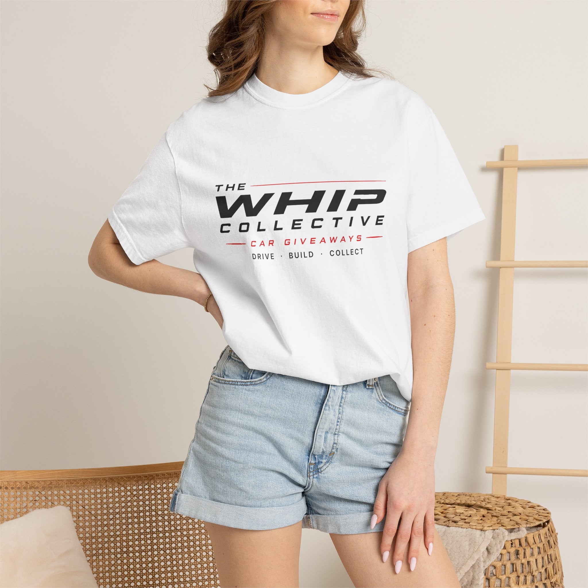 The Whip Collective text logo T-Shirt | Drive Build Collect