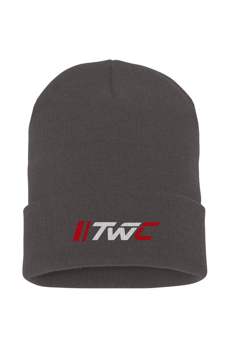 TWC Cuffed Beanie — embroidered logo on cuff