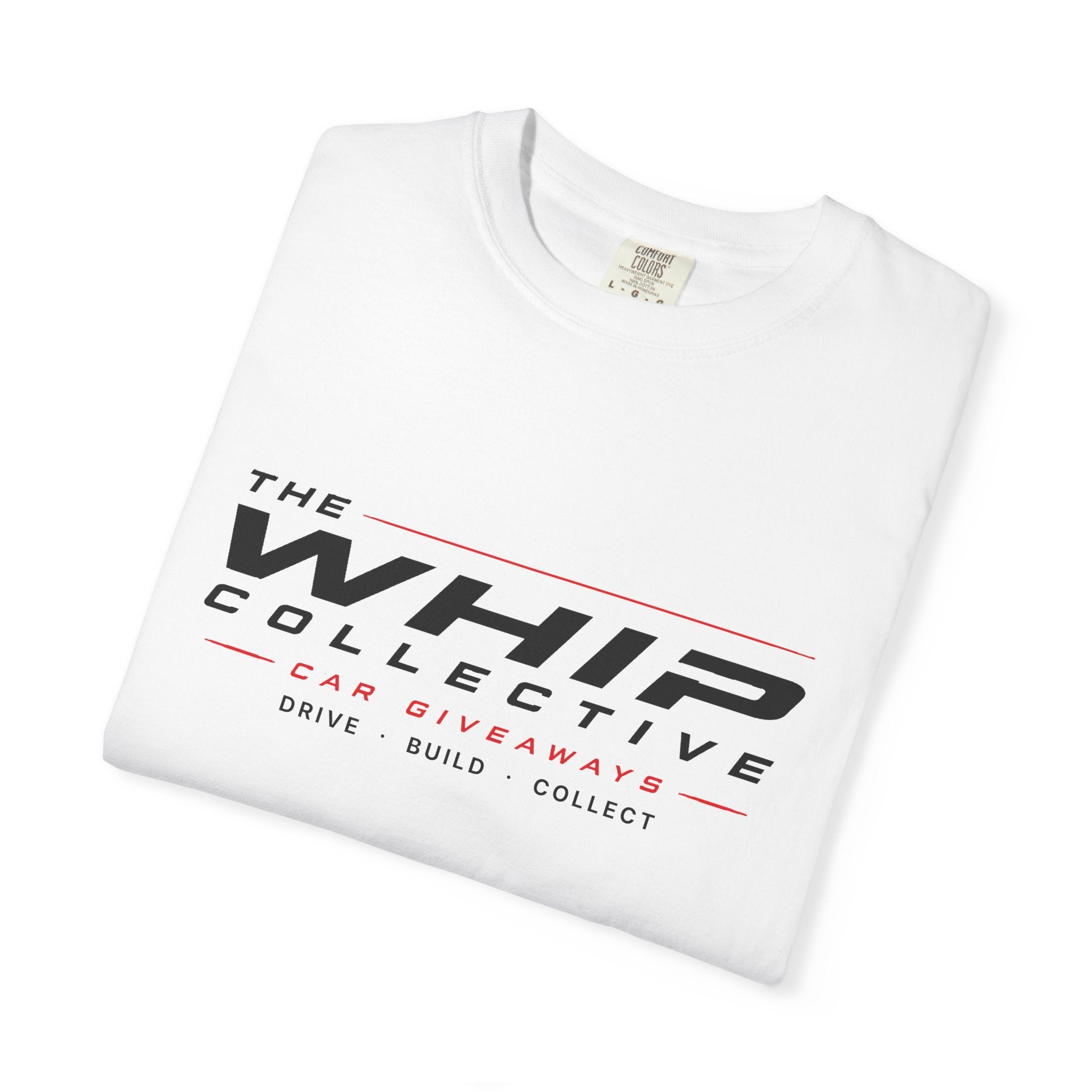 The Whip Collective text logo T-Shirt | Drive Build Collect