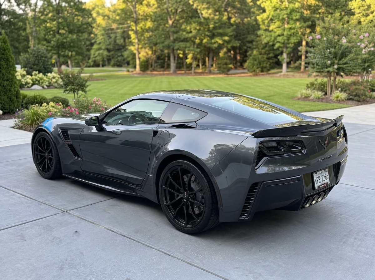 Blaque Diamond BD-F25 in a staggered fitment.