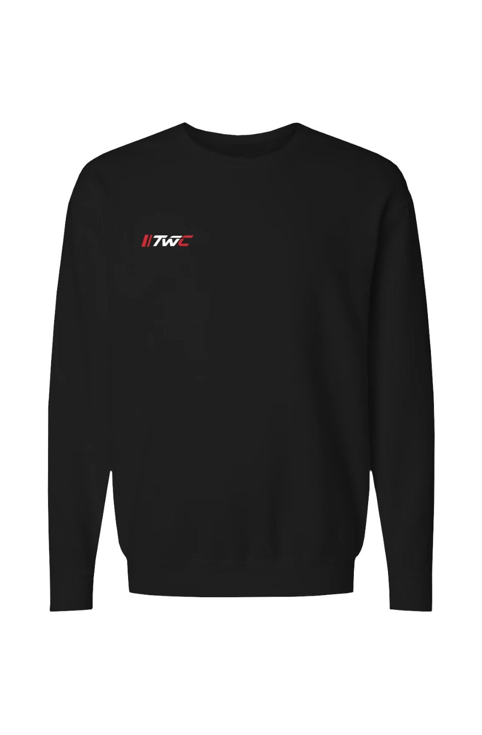Hash Marks Crewneck — Black