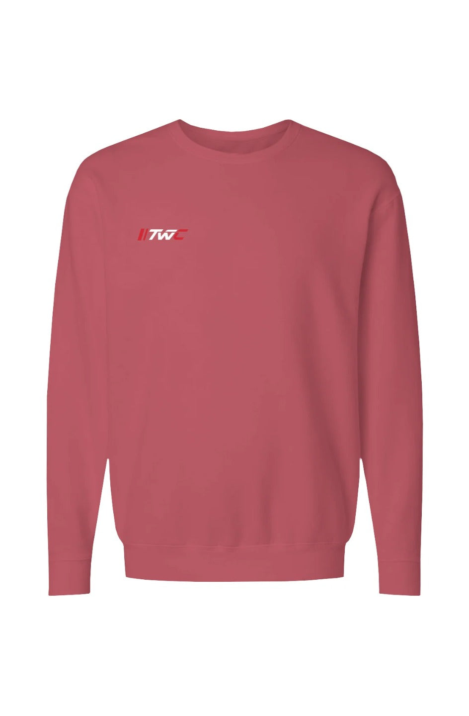 Hash Marks Crewneck — Crimson